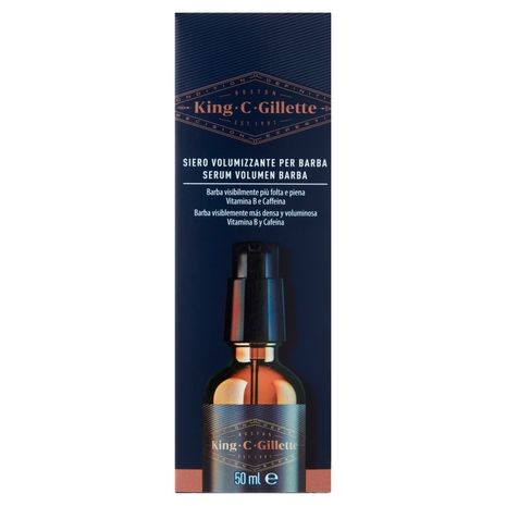 King C Gillette Siero Volumizzante per Barba 50 ml